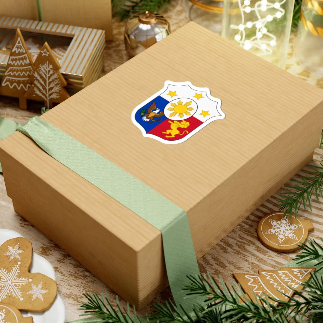 Arms of the Philippines (Philippines) (Coat of Arms) STICKER Vinyl Kiss-Cut Decal - The Sticker Space