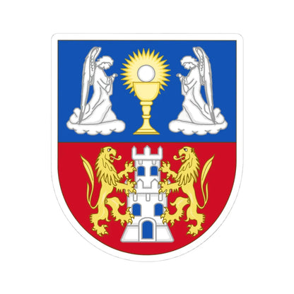 Arms of the Province of Lugo (Spain) (Coat of Arms) STICKER Vinyl Kiss-Cut Decal 4 Inch White - The Sticker Space