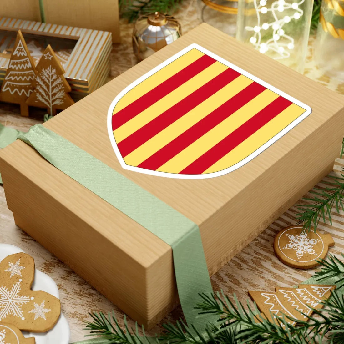 Arms of the Pyrénées-Orientales (Spain) (Coat of Arms) STICKER Vinyl Kiss-Cut Decal - The Sticker Space