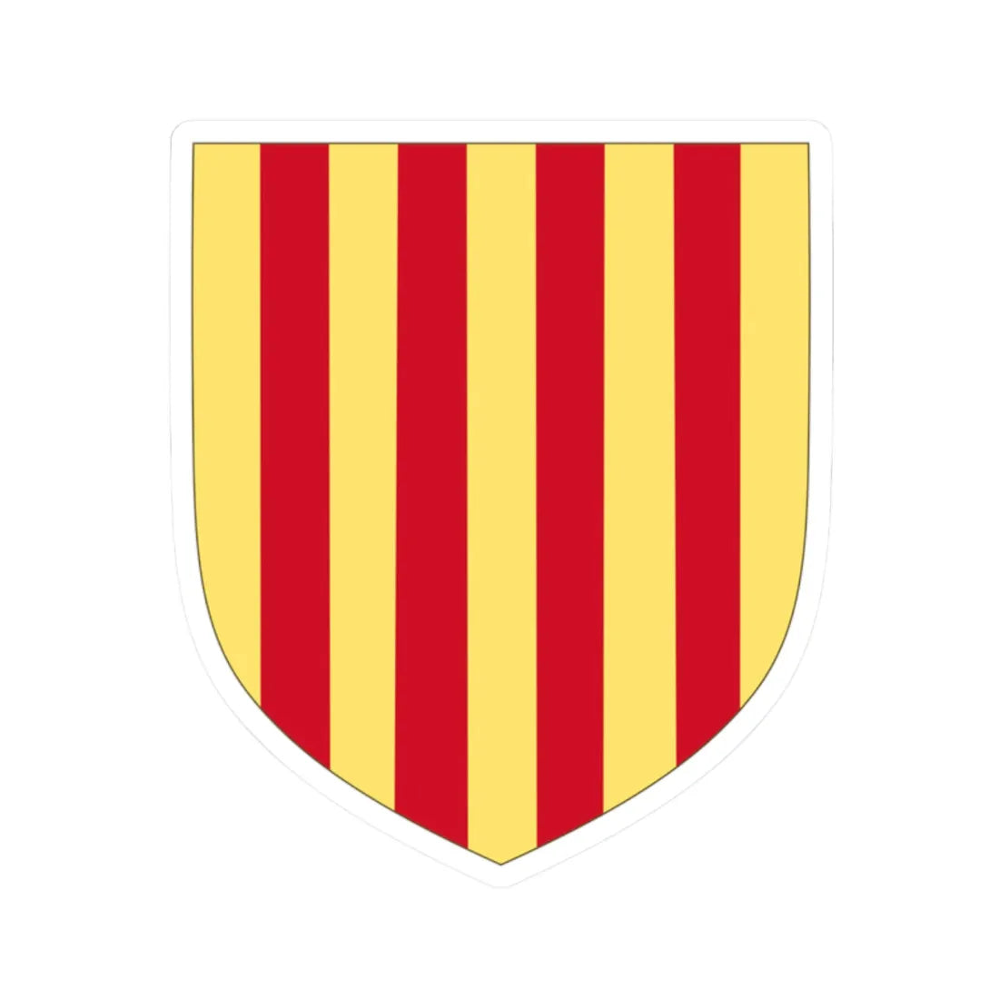 Arms of the Pyrénées-Orientales (Spain) (Coat of Arms) STICKER Vinyl Kiss-Cut Decal - The Sticker Space