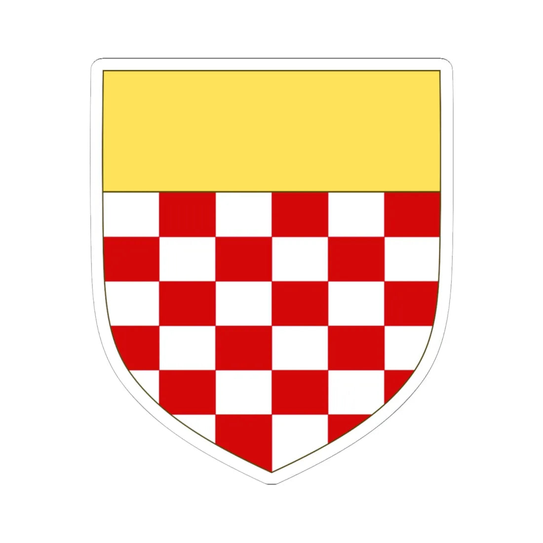 Arms of the Redivo family (Italy) (Coat of Arms) STICKER Vinyl Kiss-Cut Decal 6 Inch White - The Sticker Space