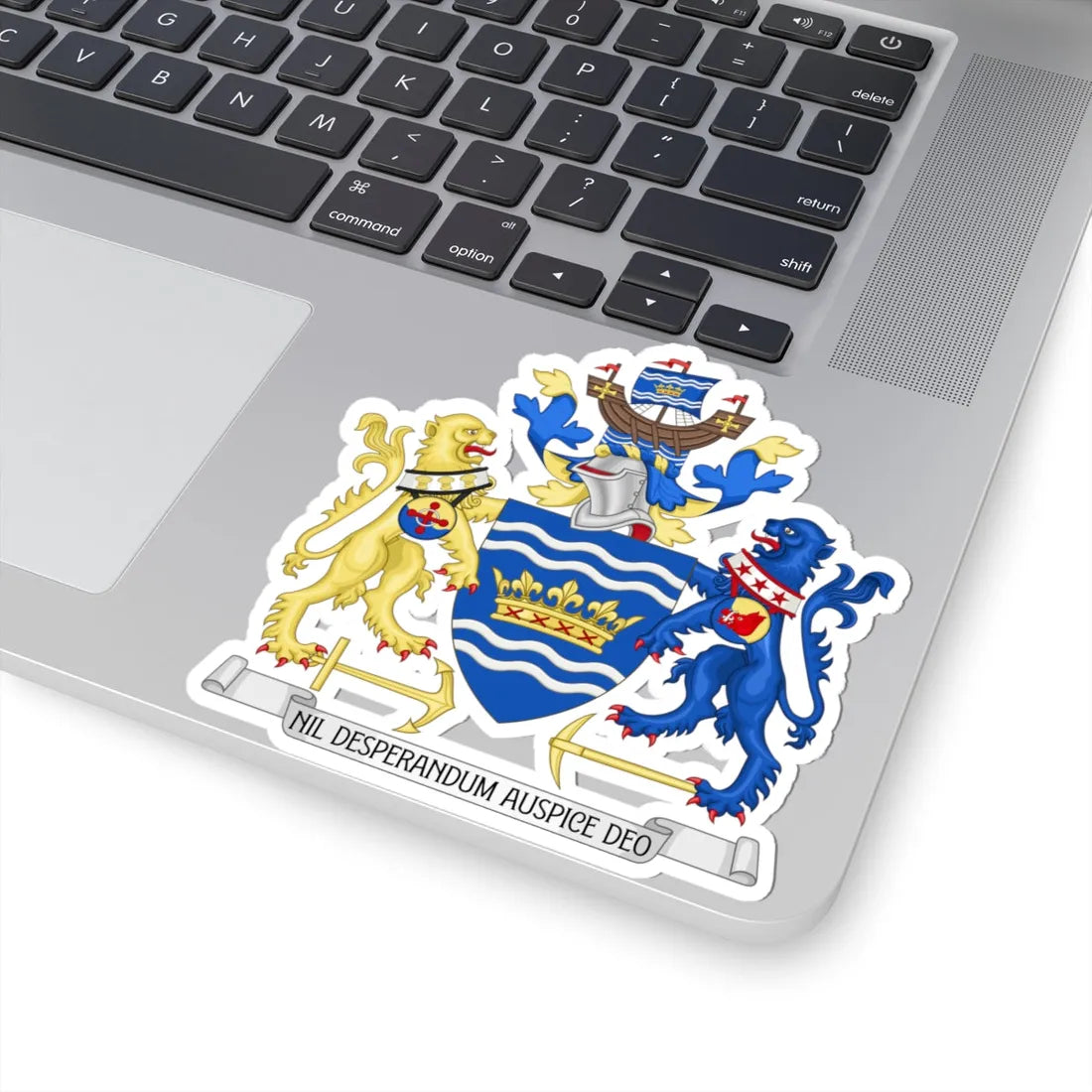 Arms of the Sunderland City Council (England) (Coat of Arms) STICKER Vinyl Kiss-Cut Decal - The Sticker Space