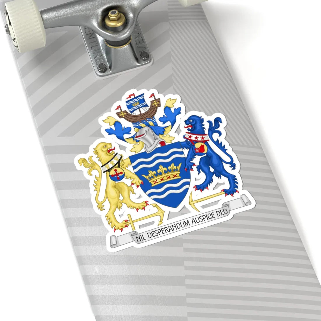 Arms of the Sunderland City Council (England) (Coat of Arms) STICKER Vinyl Kiss-Cut Decal - The Sticker Space