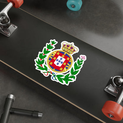 Arms of the United Kingdom of Portugal, Brazil and the Algarves (1815-1825) STICKER Vinyl Die-Cut Decal-The Sticker Space