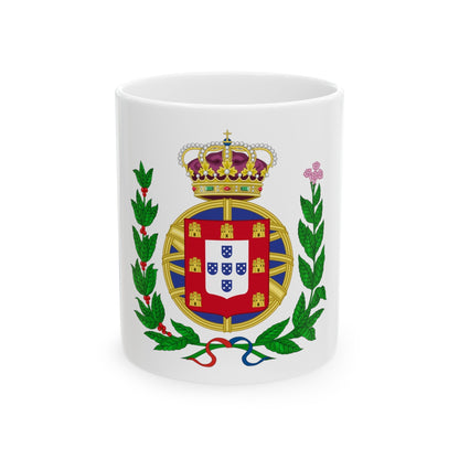 Arms of the United Kingdom of Portugal, Brazil and the Algarves (1815-1825) - White Coffee Mug-11oz-The Sticker Space