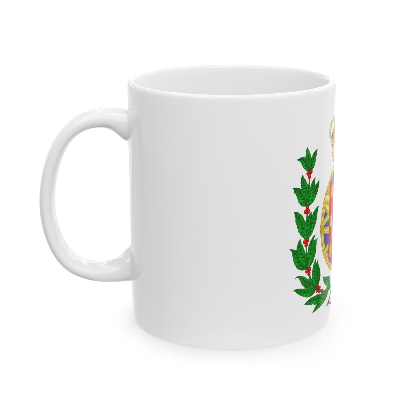 Arms of the United Kingdom of Portugal, Brazil and the Algarves (1815-1825) - White Coffee Mug-The Sticker Space