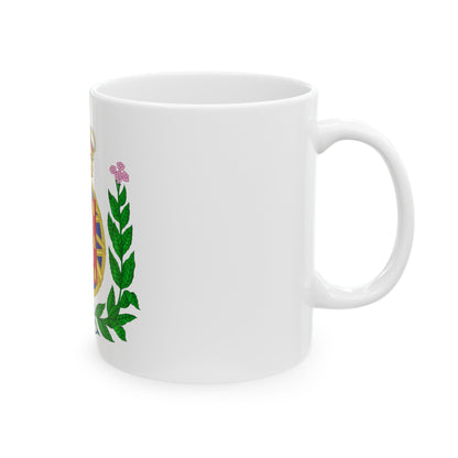 Arms of the United Kingdom of Portugal, Brazil and the Algarves (1815-1825) - White Coffee Mug-The Sticker Space