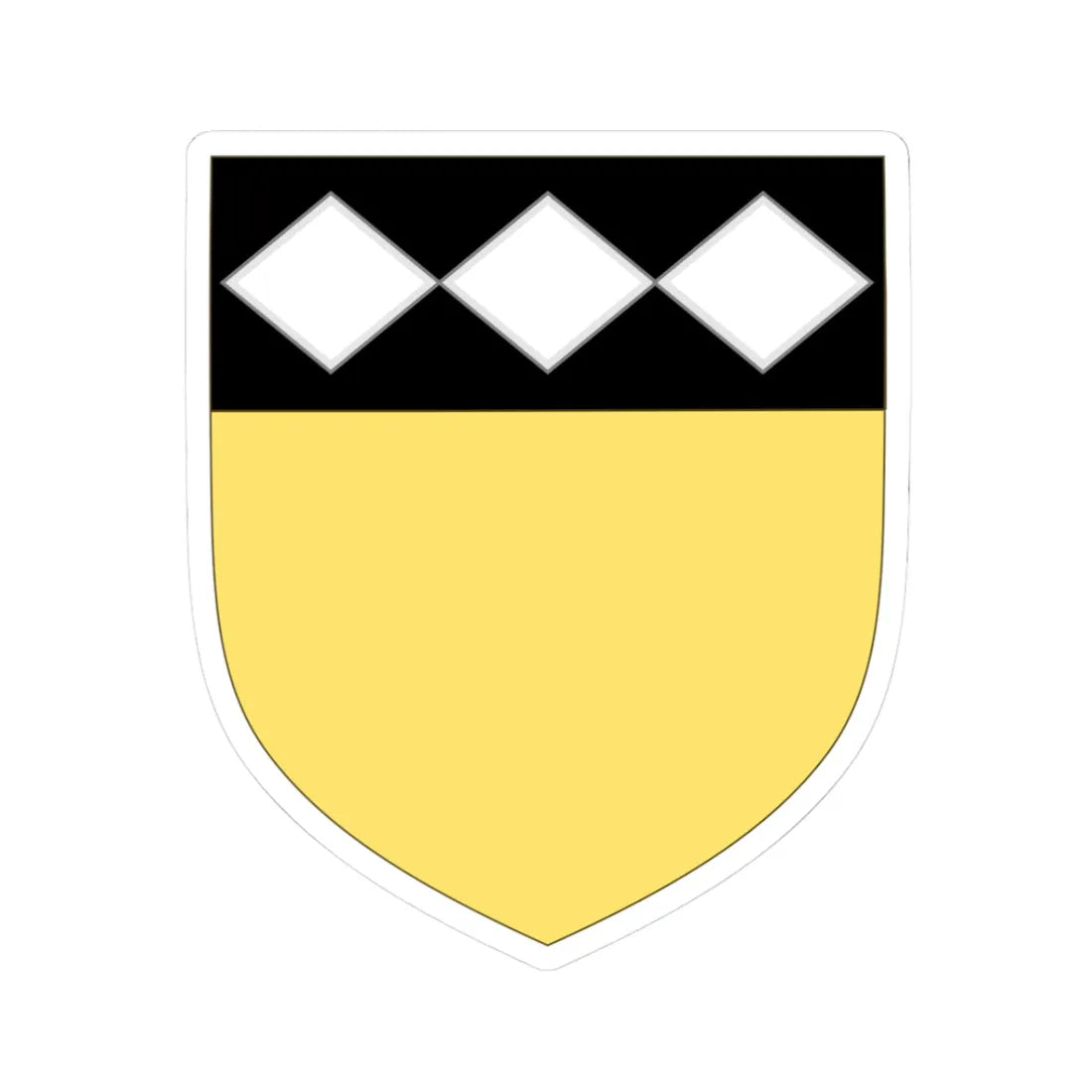 Arms of the Viscounts of Castellbo (Spain) (Coat of Arms) STICKER Vinyl Kiss-Cut Decal 3 Inch White - The Sticker Space