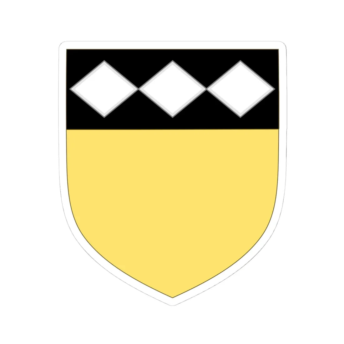 Arms of the Viscounts of Castellbo (Spain) (Coat of Arms) STICKER Vinyl Kiss-Cut Decal 4 Inch White - The Sticker Space