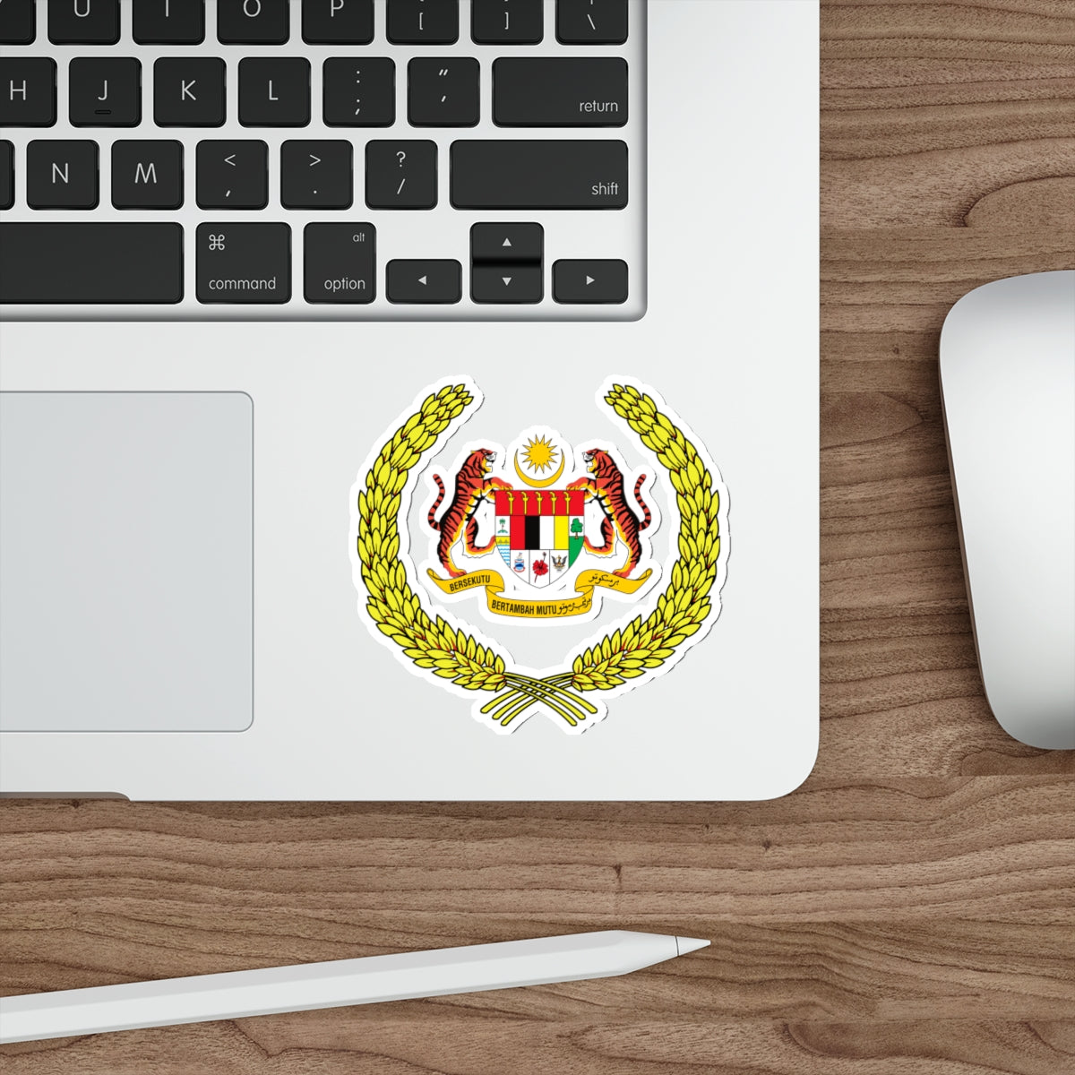 Arms of the Yang di-Pertuan Agong of Malaysia STICKER Vinyl Die-Cut Decal-The Sticker Space