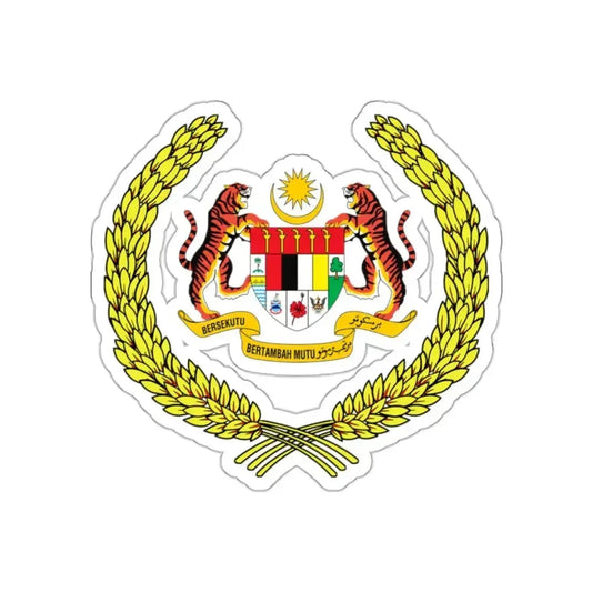 Arms of the Yang di-Pertuan Agong of Malaysia STICKER Vinyl Die-Cut Decal 2 Inch - The Sticker Space