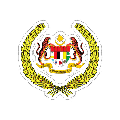 Arms of the Yang di-Pertuan Agong of Malaysia STICKER Vinyl Die-Cut Decal-White-The Sticker Space