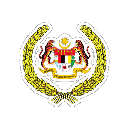 Arms of the Yang di-Pertuan Agong of Malaysia STICKER Vinyl Die-Cut Decal-White-The Sticker Space