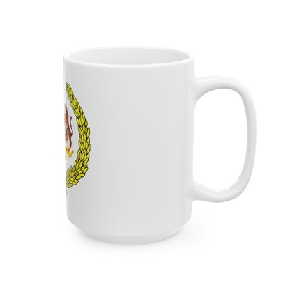 Arms of the Yang di-Pertuan Agong of Malaysia - White Coffee Mug-The Sticker Space