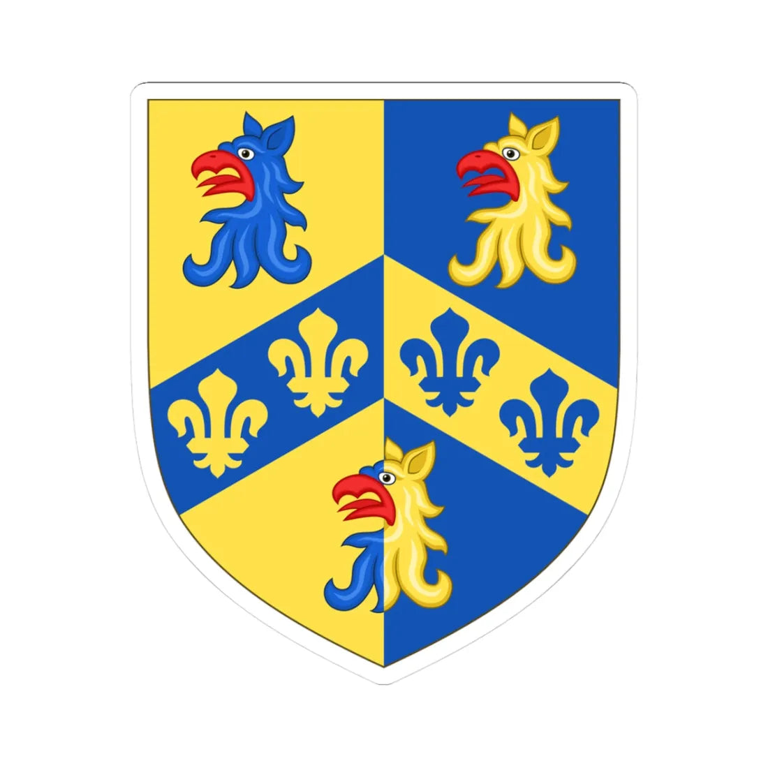 Arms of Thomas Pope (England) (Coat of Arms) STICKER Vinyl Kiss-Cut Decal - The Sticker Space