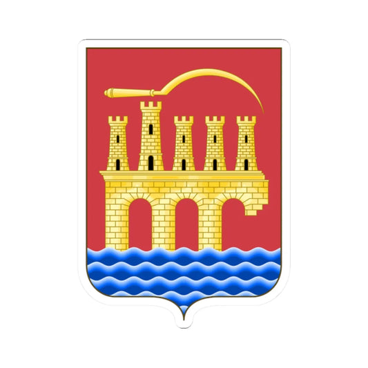 Arms of Trapani (Italy) (Coat of Arms) STICKER Vinyl Kiss-Cut Decal 2 Inch White - The Sticker Space