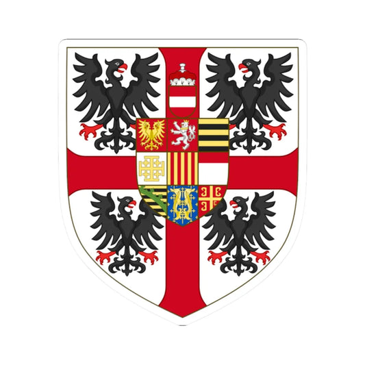 Arms of Vincenzo I Gonzaga Duke of Mantua (Italy) (Coat of Arms) STICKER Vinyl Kiss-Cut Decal 2 Inch White - The Sticker Space