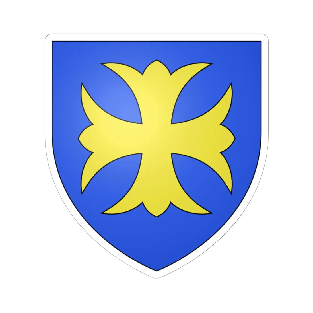 Arms of Ward family (Ireland) (Coat of Arms) STICKER Vinyl Kiss-Cut Decal 6 Inch White - The Sticker Space