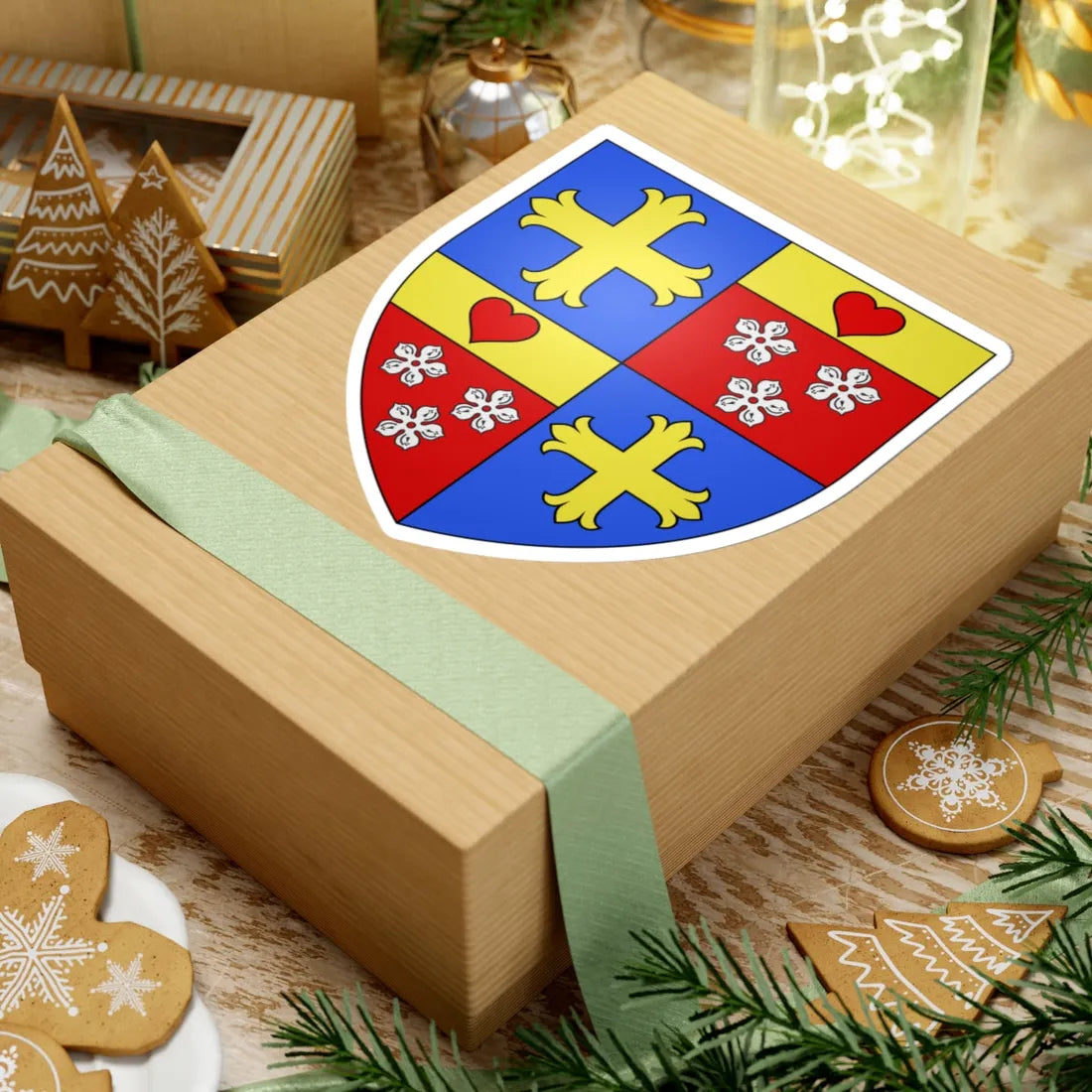 Arms of Ward-Hamilton (Ireland) (Coat of Arms) STICKER Vinyl Kiss-Cut Decal - The Sticker Space