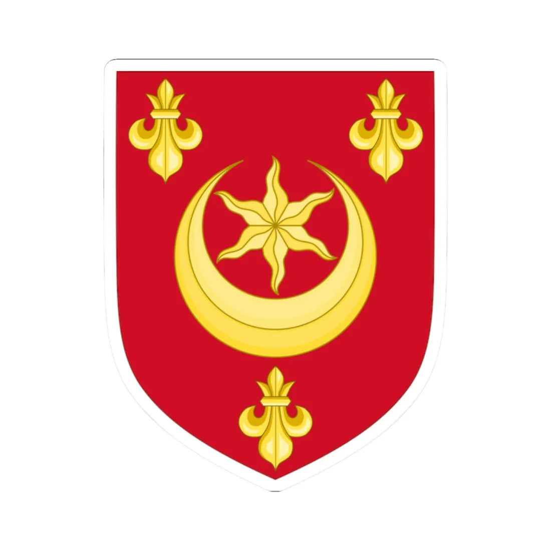 Arms of Wareham (England) (Coat of Arms) STICKER Vinyl Kiss-Cut Decal 2 Inch White - The Sticker Space