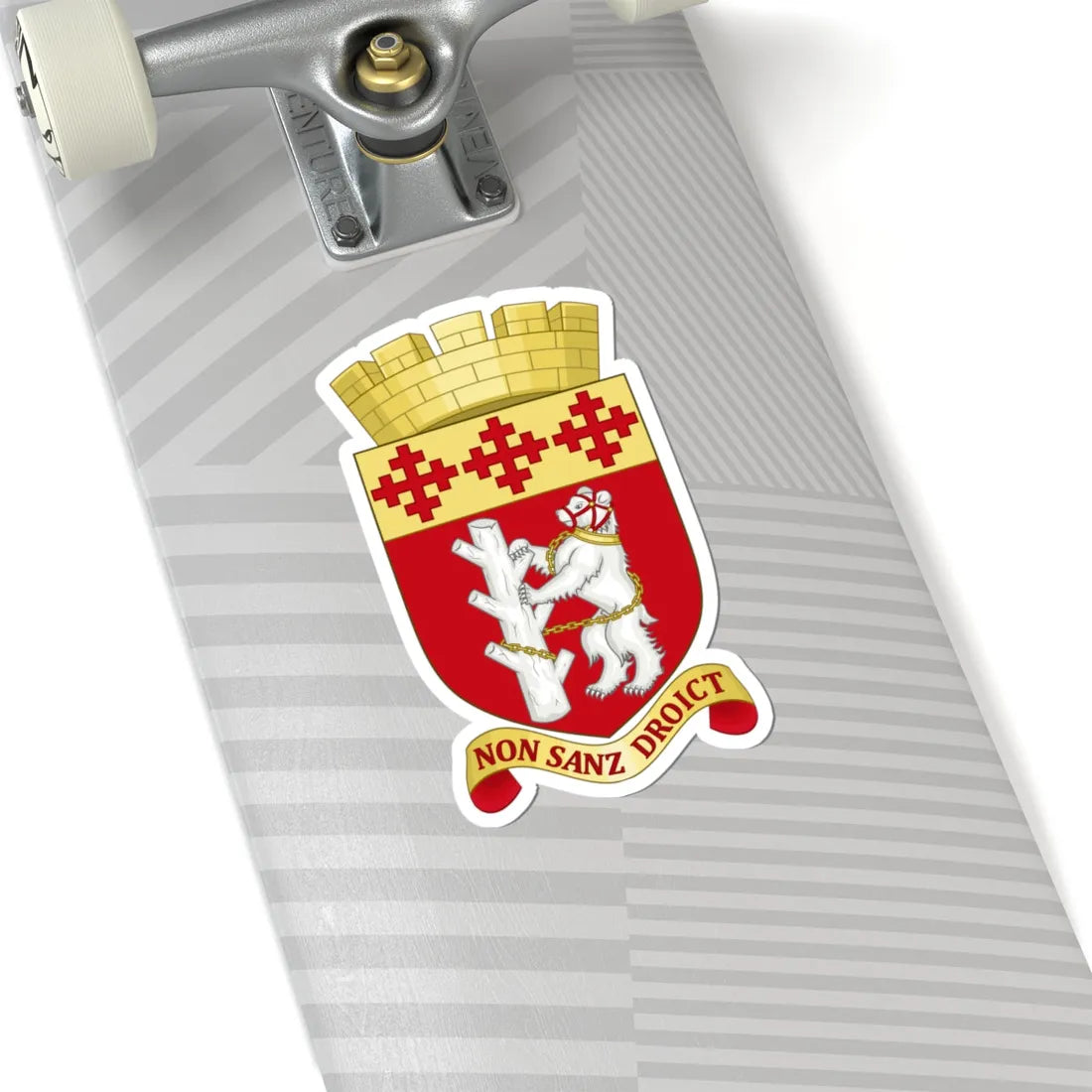 Arms of Warwickshire County Council (England) (Coat of Arms) STICKER Vinyl Kiss-Cut Decal - The Sticker Space
