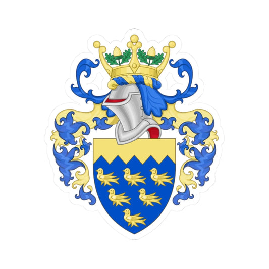 Arms of West Sussex County Council (England) (Coat of Arms) STICKER Vinyl Kiss-Cut Decal 2 Inch White - The Sticker Space