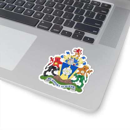 Arms of West Yorkshire Metropolitan County Council (England) (Coat of Arms) STICKER Vinyl Kiss-Cut Decal - The Sticker Space