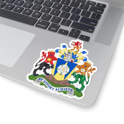 Arms of West Yorkshire Metropolitan County Council (England) (Coat of Arms) STICKER Vinyl Kiss-Cut Decal - The Sticker Space