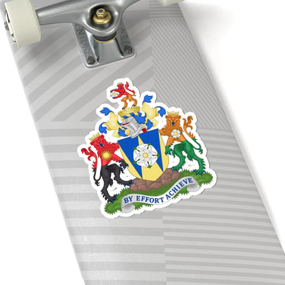 Arms of West Yorkshire Metropolitan County Council (England) (Coat of Arms) STICKER Vinyl Kiss-Cut Decal - The Sticker Space