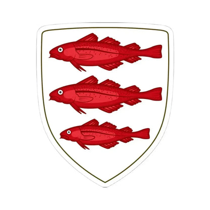 Arms of Westerly Rhode Island (United States) STICKER Vinyl Kiss-Cut Decal 4 Inch White - The Sticker Space