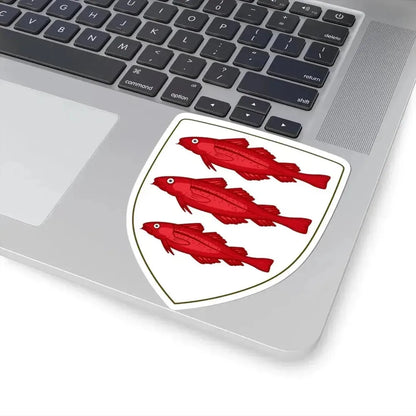 Arms of Westerly Rhode Island (United States) STICKER Vinyl Kiss-Cut Decal - The Sticker Space