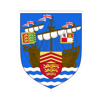 Arms of Weymouth (England) (Coat of Arms) STICKER Vinyl Kiss-Cut Decal 2 Inch White - The Sticker Space