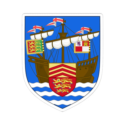 Arms of Weymouth (England) (Coat of Arms) STICKER Vinyl Kiss-Cut Decal 6 Inch White - The Sticker Space