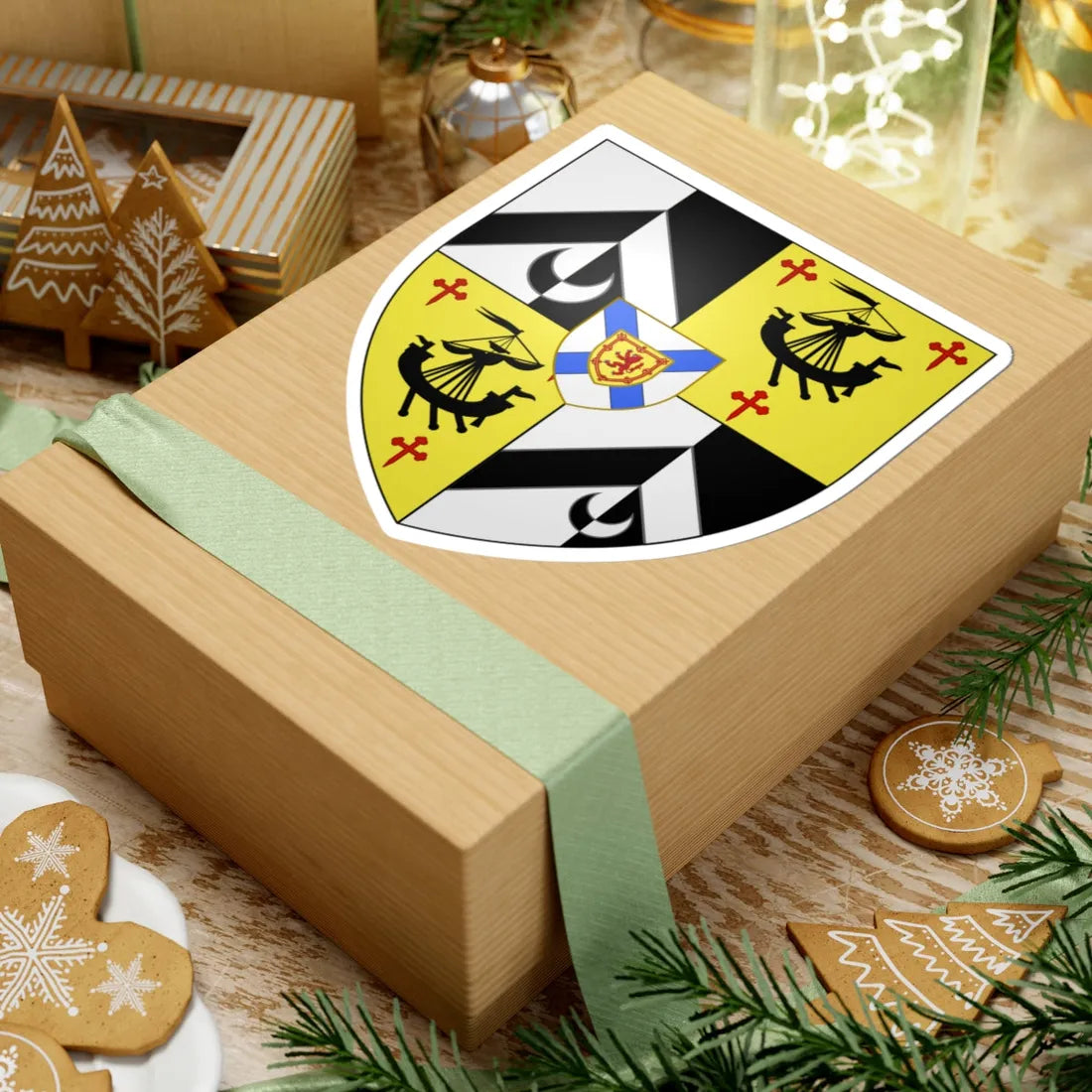 Arms of William Alexander 1st Earl of Stirling (Canada) (Coat of Arms) STICKER Vinyl Kiss-Cut Decal - The Sticker Space