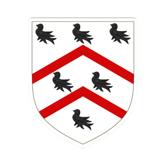 Arms of Worcester College Oxford (England) (Coat of Arms) STICKER Vinyl Kiss-Cut Decal 2 Inch White - The Sticker Space