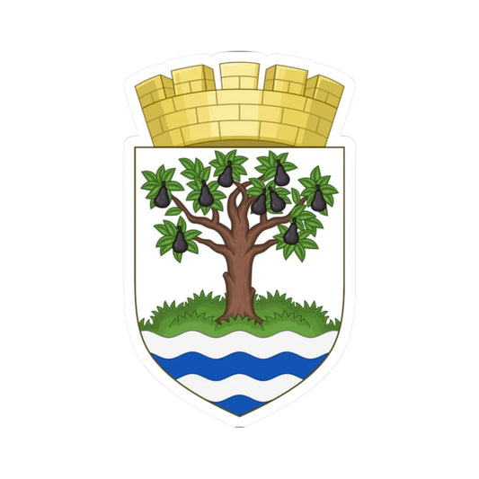 Arms of Worcestershire County Council (England) (Coat of Arms) STICKER Vinyl Kiss-Cut Decal 2 Inch White - The Sticker Space