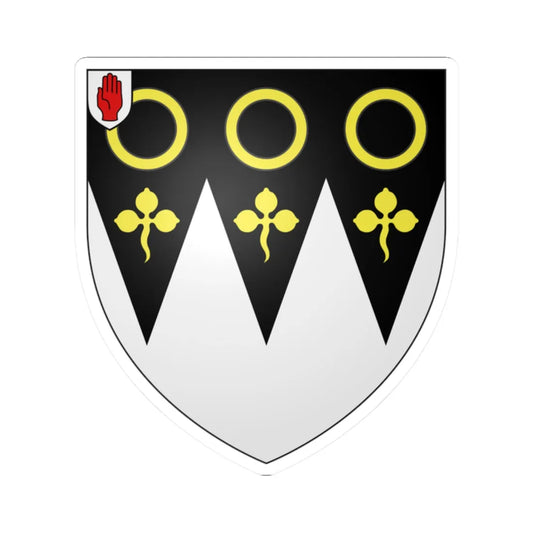 Arms of Young baronets of Bailieborough (Ireland) (Coat of Arms) STICKER Vinyl Kiss-Cut Decal 2 Inch White - The Sticker Space