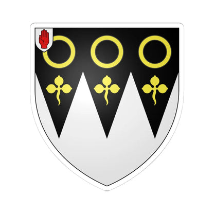 Arms of Young baronets of Bailieborough (Ireland) (Coat of Arms) STICKER Vinyl Kiss-Cut Decal 4 Inch White - The Sticker Space