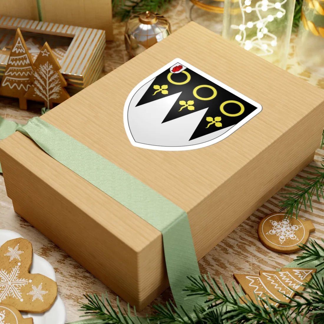 Arms of Young baronets of Bailieborough (Ireland) (Coat of Arms) STICKER Vinyl Kiss-Cut Decal - The Sticker Space