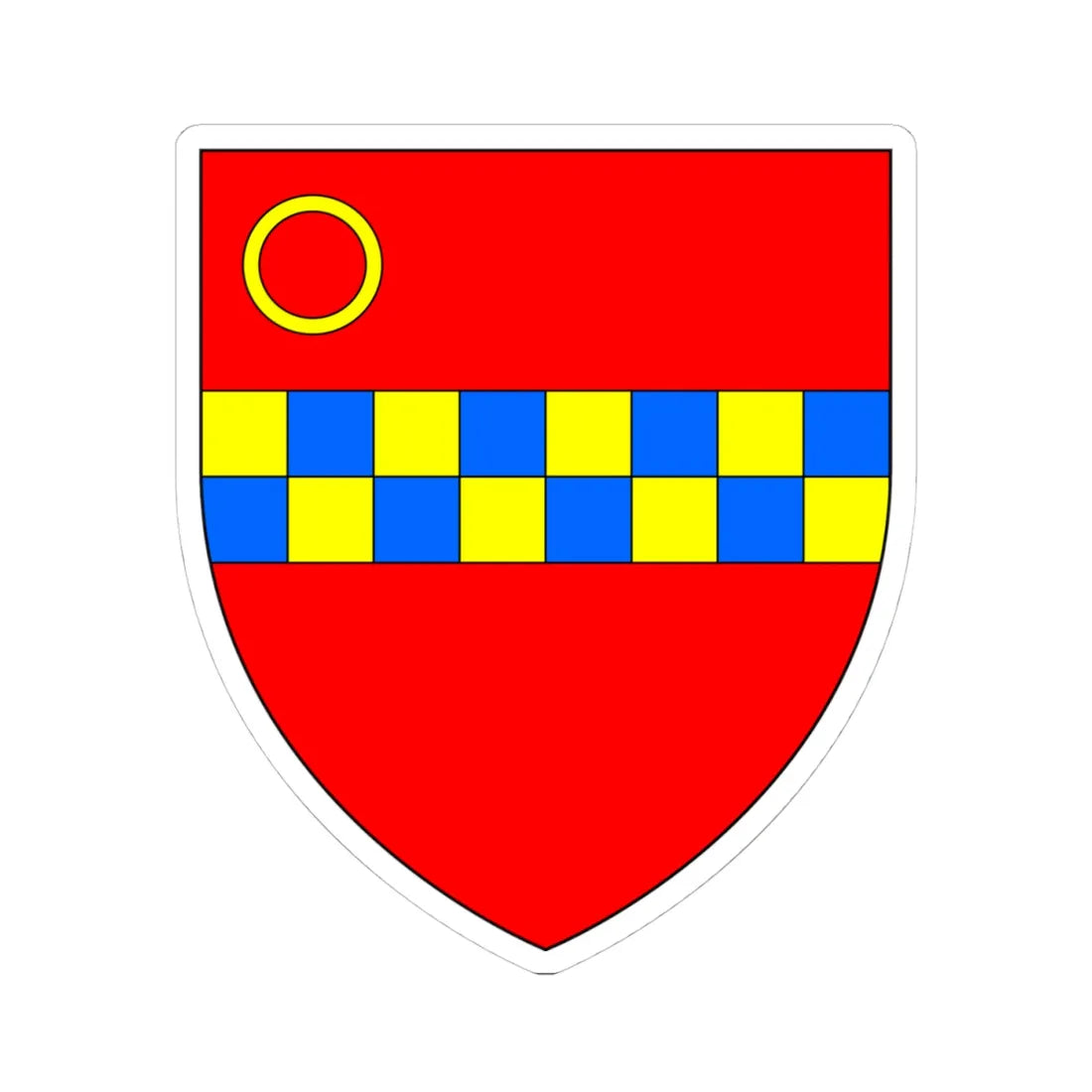 Arms RichardWhittington (England) (Coat of Arms) STICKER Vinyl Kiss-Cut Decal 4 Inch White - The Sticker Space