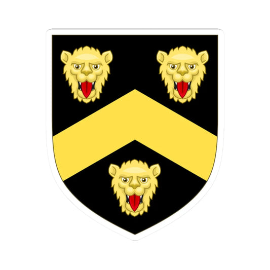 Arms Wentworth (England) (Coat of Arms) STICKER Vinyl Kiss-Cut Decal 2 Inch White - The Sticker Space