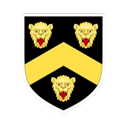 Arms Wentworth (England) (Coat of Arms) STICKER Vinyl Kiss-Cut Decal 3 Inch White - The Sticker Space