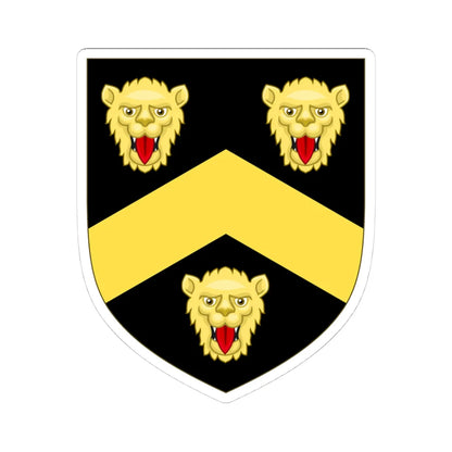 Arms Wentworth (England) (Coat of Arms) STICKER Vinyl Kiss-Cut Decal 4 Inch White - The Sticker Space