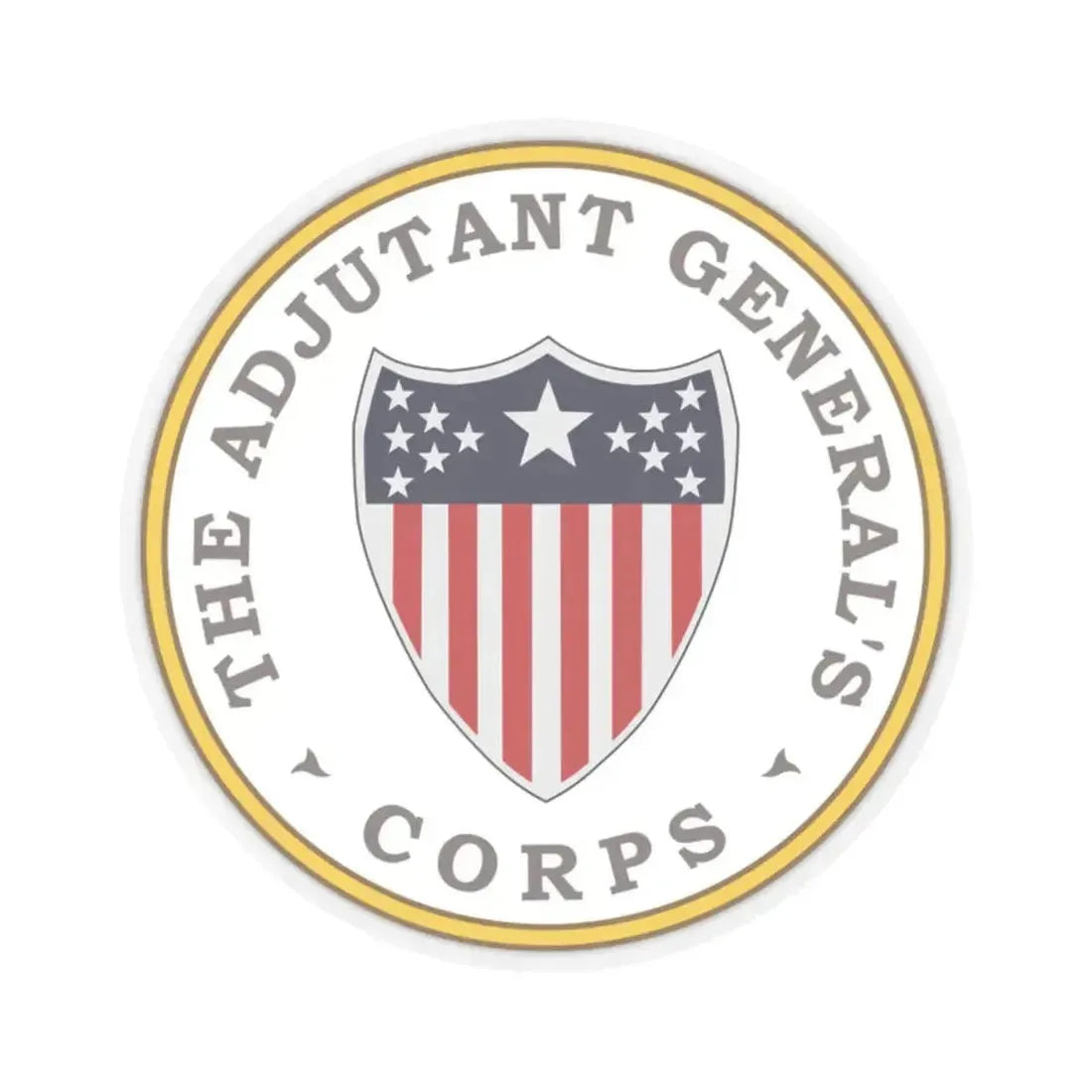 Army Adjutant Generals Corps - STICKER Vinyl Kiss-Cut Decal 2 Inch Transparent - The Sticker Space