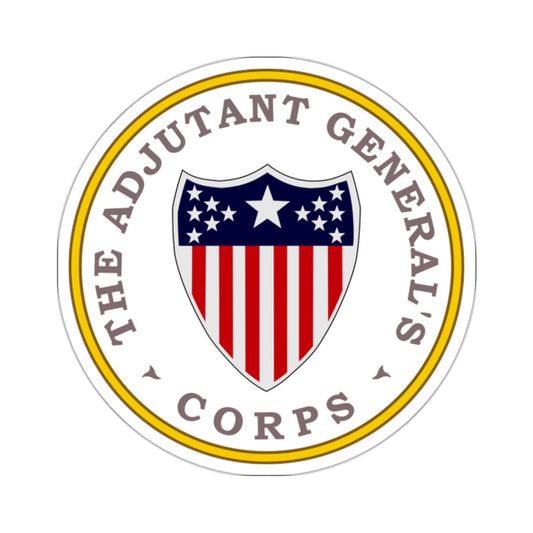 Army Adjutant Generals Corps - STICKER Vinyl Kiss-Cut Decal-2 Inch-White-The Sticker Space