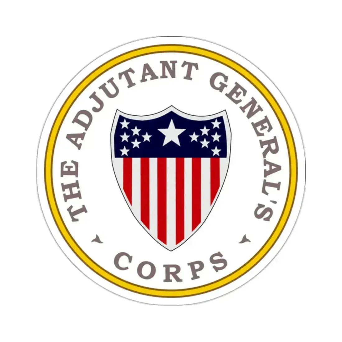 Army Adjutant Generals Corps - STICKER Vinyl Kiss-Cut Decal 2 Inch White - The Sticker Space