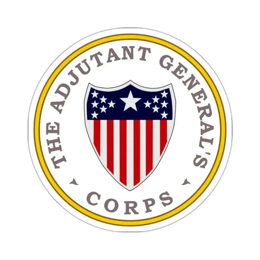 Army Adjutant Generals Corps - STICKER Vinyl Kiss-Cut Decal 2 Inch White - The Sticker Space