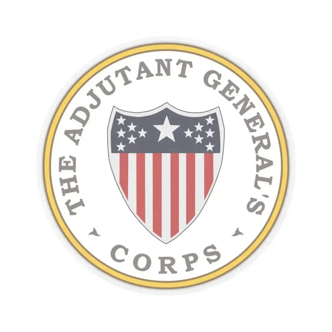 Army Adjutant Generals Corps - STICKER Vinyl Kiss-Cut Decal 3 Inch Transparent - The Sticker Space