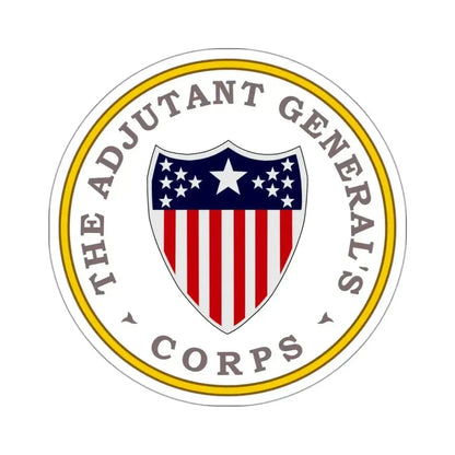 Army Adjutant Generals Corps - STICKER Vinyl Kiss-Cut Decal 3 Inch White - The Sticker Space