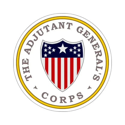 Army Adjutant Generals Corps - STICKER Vinyl Kiss-Cut Decal 4 Inch White - The Sticker Space